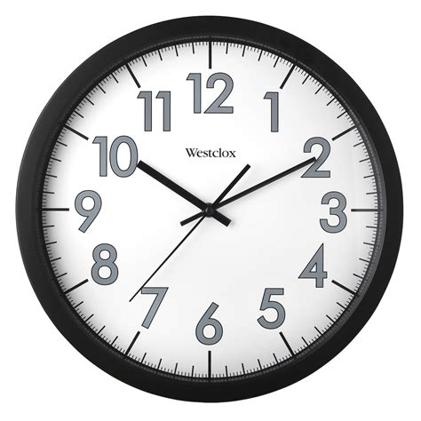Westclox 1375 Black Office Wall Clock
