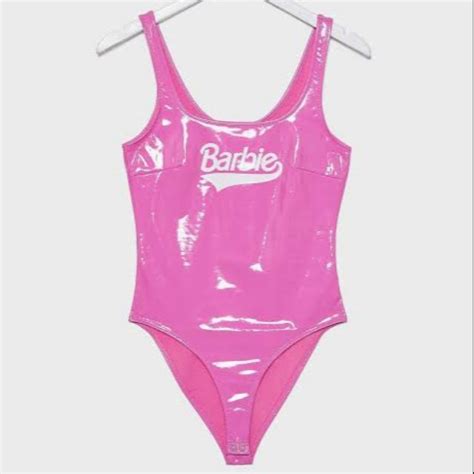 Bnew Authentic Forever21 Forever 21 Patent Leather Barbie Bodysuit