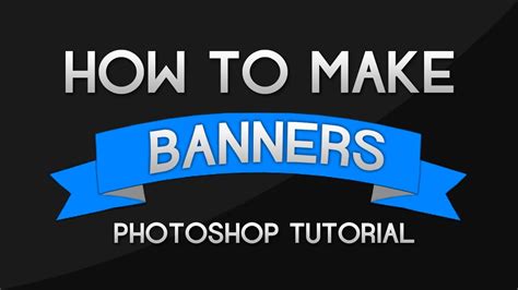 Photoshop Tutorial How To Make Banners And Ribbons Youtube