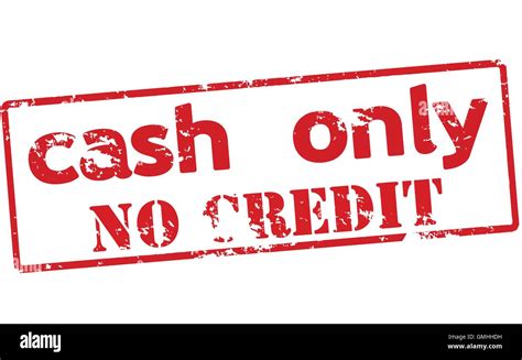 Cash only no credit Stock Vector Image & Art - Alamy