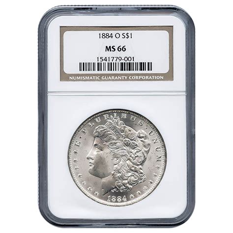 Certified Morgan Silver Dollar 1884 O Ms66 Ngc Golden Eagle Coins