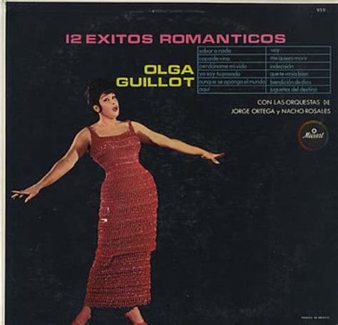 Olga Guillot 12 Exitos Romanticos Mexican Vinyl LP Album LP Record