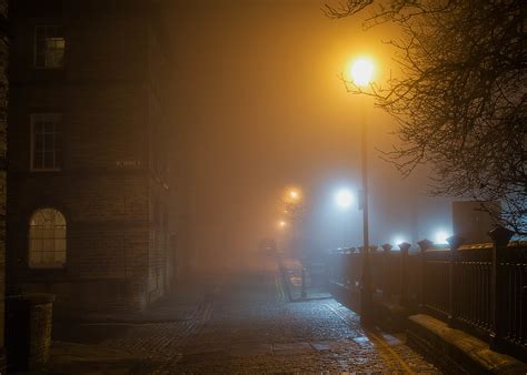 Foggy Saltaire Street A Very Foggy Night So Decided It Was Flickr