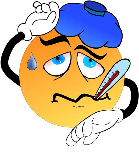 Fever Fever And Cold Emoji Clipart Full Size Clipart 5214377