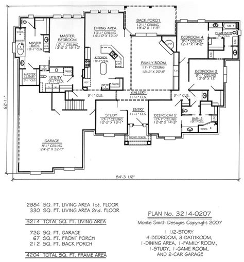 It has an open floorplan, 2 car garage and master suite on the upper level. 1 1/2 Story, 4 Bedroom, 3 Bathroom, 1 Dining room, 1 ...