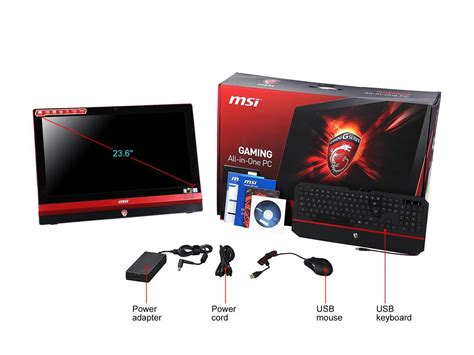 Msi All In One Computer Gaming 24t 6qd 041us Intel Core I5 6th Gen