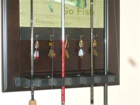 Choose from mountable or freestanding options to store anywhere from 3 to 24 rods with options to store and. Fishing Rod Holder Made From Upcycled Cabinet Door | Etsy ...