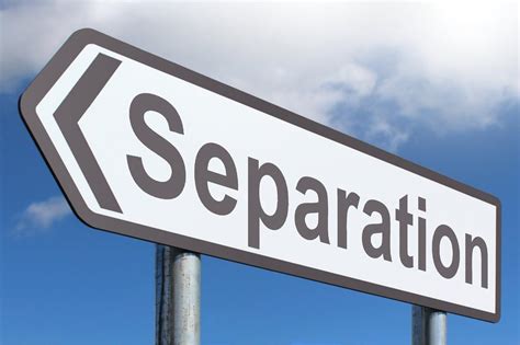 Separation Highway Sign Image