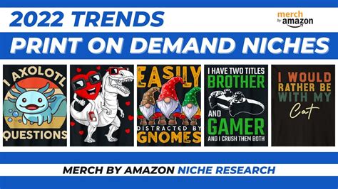 Trending And Popular Merch By Amazon Niches For Q Of Print On Demand Niche Research