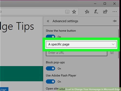How To Set A Home Page In Microsoft Edge Home