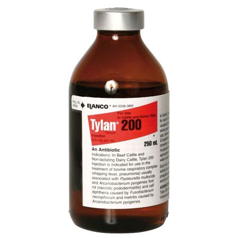 Elanco Tylan 200 Injectable 250 Ml Qc Supply