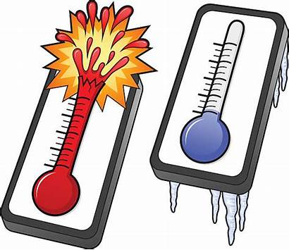 Thermometer Bursting Clipart Clip Cold Thermometers Illustrations