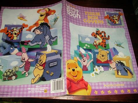 Disney Plastic Canvas Tissue Box Covers Winnie The Pooh Leisure Arts