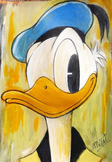 Donald Duck Original Acrylic Painting Millet Catawiki