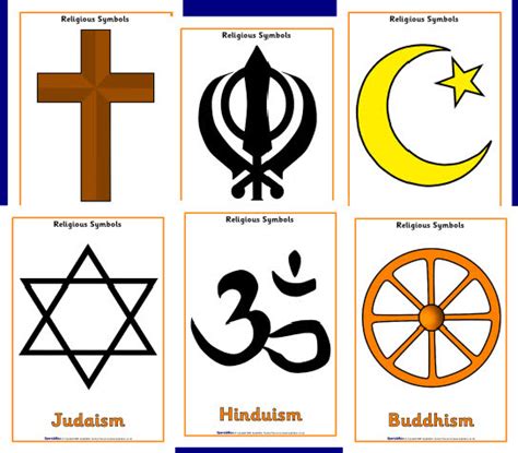 Religious Symbols Posters Sb1857 Sparklebox