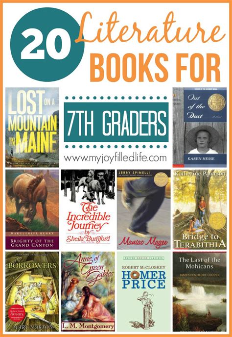 20 Literature Books For 7th Graders My Joy Filled Life
