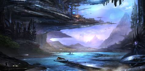 Download Sci Fi Landscape 4k Ultra Hd Wallpaper By Alex Ruiz