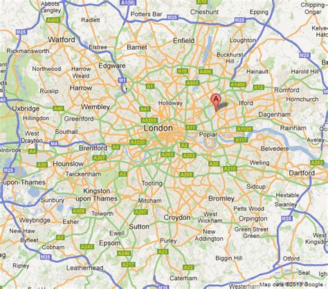 London Map Uxbridge