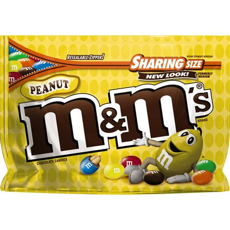 Mandms Peanut Milk Chocolate Candy Sharing Size Bag 107 Ounce Bag