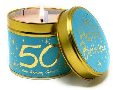 Happy Birthday 50th Scented Candle Tin Linlithgow Stoves And Ts