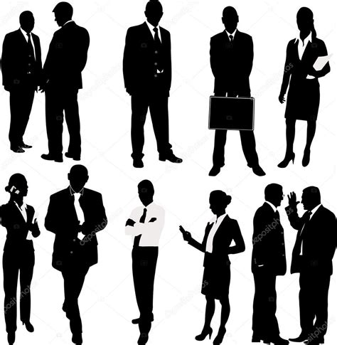 Business People Silhouettes Stock Vector Image By ©bojanovic 95142792