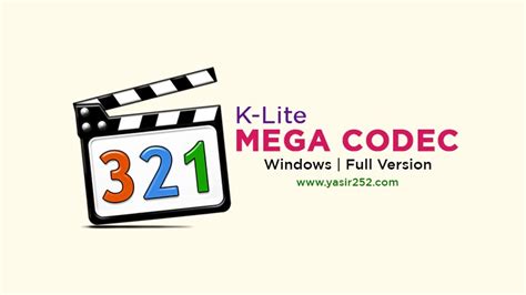 Codec dan directshow filter diperlukan untuk audio encoding dan decoding dan format video. K-Lite Mega Codec Pack Terbaru 15.0.0 Windows | YASIR252