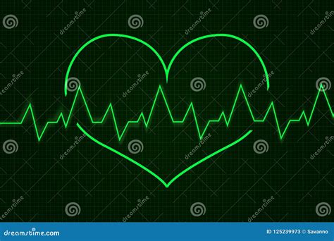 Heartbeat Cardiogram Graph Stock Vector Illustration Of Pulse Medicine