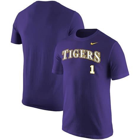 Nike Lsu Tigers Purple Replica Baseball T Shirt