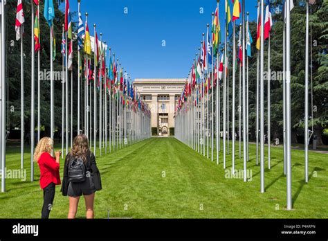 Geneva Switzerland The Palace Of Nations Headquarters Of The United