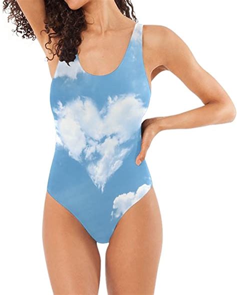Heavenly Heart Classic One Piece Swimsuit Backless Sexy Swimwear