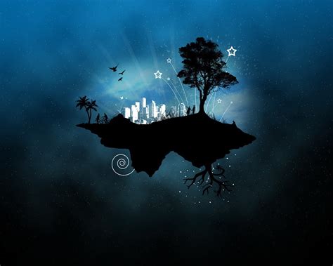 Wallpaper Illustration Night Water Space Sky Underwater