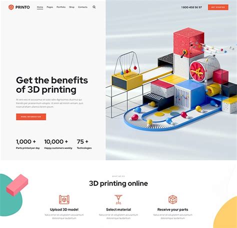 ТОП-6 лучших шаблонов WordPress для сайтов цифровой печати 2025