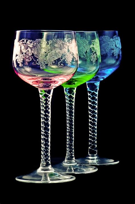 Colorful Wine Glasses By Gert Lavsen