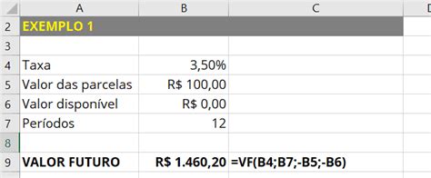 O Que é E Como Calcular A Função Valor Futuro No Excel