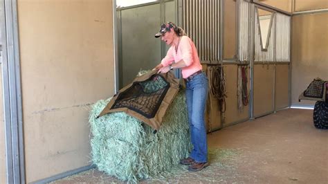 Standard Hay Pillow Slow Feeder Hay Bag Easy Fill Youtube