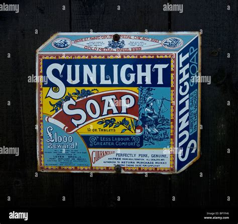 Enamel Sign Advert Sunlight Soap Hi Res Stock Photography And Images