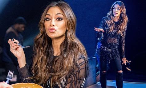 Nicole Scherzinger Flaunts Curves In Daring Sheer Top At X Factor Rehearsals Daily Mail Online