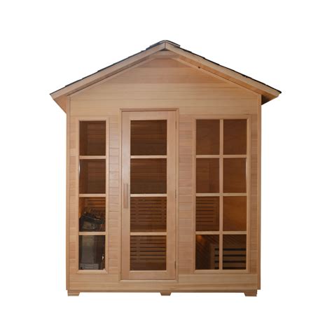 Canadian Hemlock Outdoor And Indoor Wet Dry Sauna 6 Person 6 Kw Ul