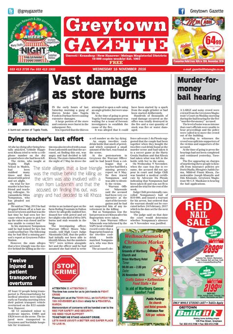 Greytown Gazette 16 11 16 By Kzn Local News Issuu