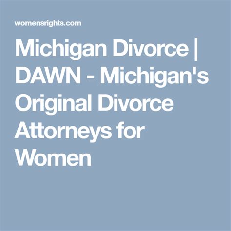 What Is The Process Of Filing For Divorce In Michigan Dawn Michigan S Original Divorce