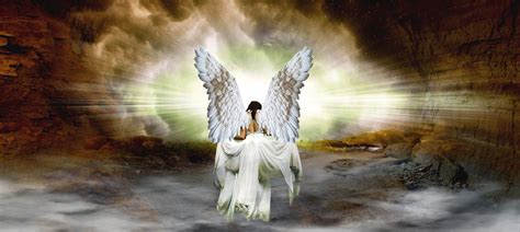 Angel Entering Heaven With Light Image Free Stock Photo Public