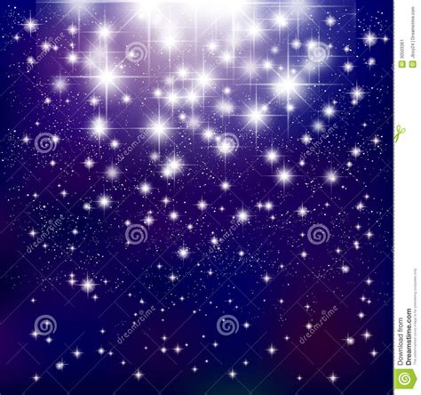 Background Night Sky Star Universe Stock Vector Illustration Of
