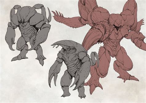 Creature06 Jihoon Park Alien Concept Art Creature Design Monster