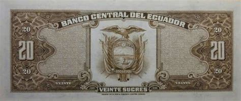 Billete 20 Sucres Ecuador Foronum