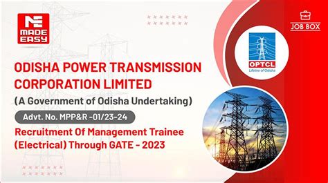Optcl Recruitment 2023 For Management Trainee Electrical