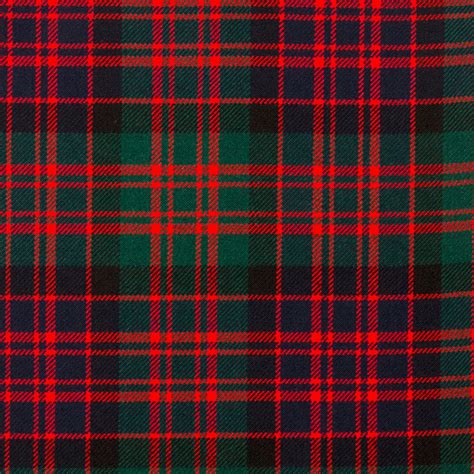 Macdonald Clan Modern Heavy Weight Tartan Fabric Lochcarron Of Scotland