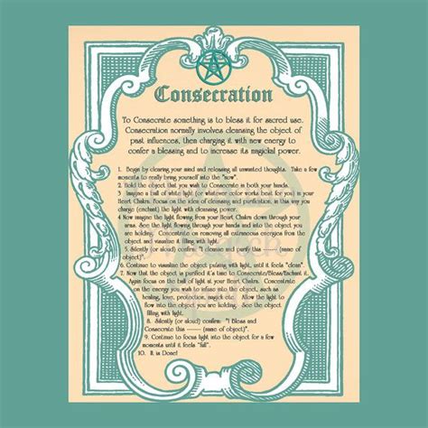 Consecration 10 Steps Digital Download Book Of Shadows Page