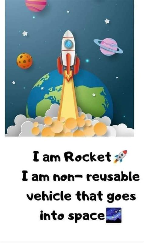 An Image Of A Rocket Flying Through The Sky With Words Below It That