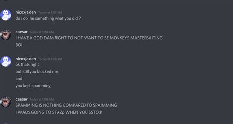 So This Guy Sent Me Images Of Monkey Masterbaiting Then Bans Me A