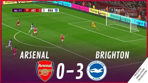 Match Highlights Full Match Brighton And Hove Albion Arsenal